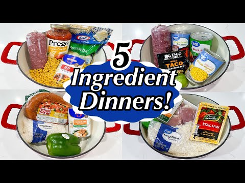 5 TASTY ONE POT MEALS | 5-INGREDIENT RECIPES | DINNERS MADE FAST & EASY!! | JULIA PACHECO