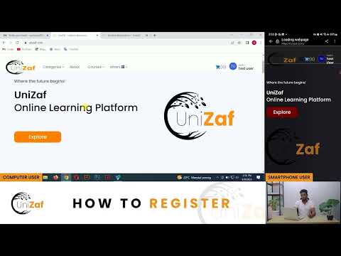 How to Register & Enroll in courses at Unizaf online education platfrom