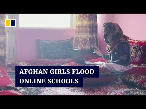 Afghan girls turn to online classes amid higher education ban as schools start new academic year