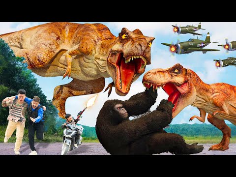 New Hollywood Movie (2023) Dinosaur Attack | T-rex Chase 5 | Jurassic Park 8 | Dinosaur | Ms.Sandy