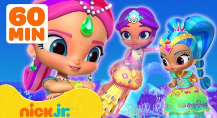 Shimmer and Shine's Mermaid Adventures! 🧜‍♀️ w/ Leah and Arabella | 1 Hour Compilation | Nick Jr.