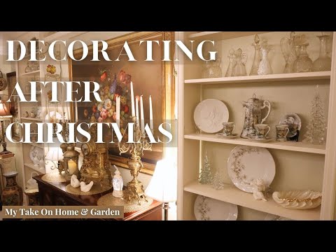 WINTER DECOR IDEAS After Christmas With Vintage China & Milk Glass