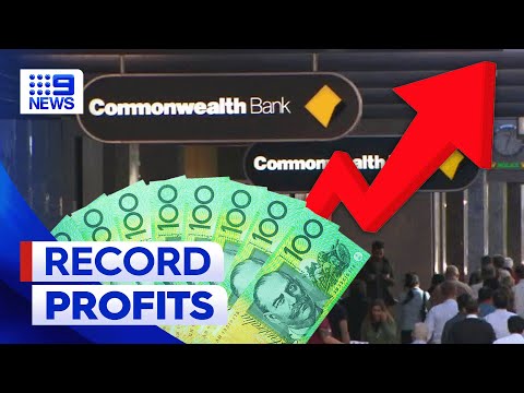 Commonwealth Bank record biggest annual profit of $10.16 billion | 9 News Australia