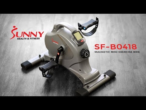 Sunny Health & Fitness SF-B0418 Magnetic Mini Exercise Bike