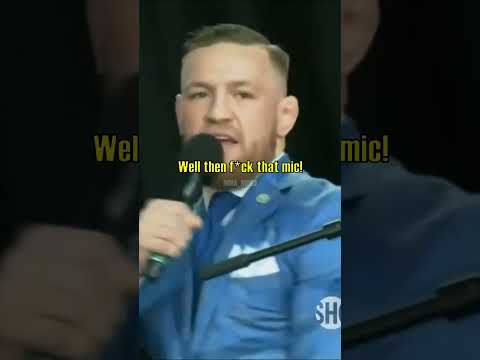 Conor McGregor Gets His Mic Cut Off at Press Conference: "F*ck Showtime!"
