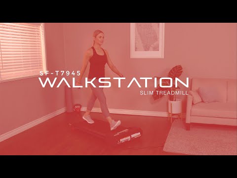 Walkstation Slim Flat Treadmill SF-T7945 | Sunny Health & Fitness