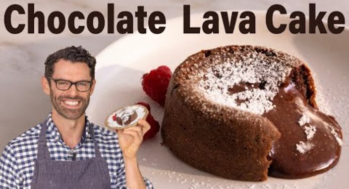Egyszerű csokoládé láva torta recept