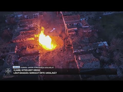 Újabb kiterjedt orosz légitámadás sorozat érte Ukrajnát