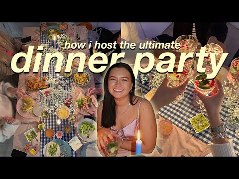 hosting a pinterest dinner party for the girlies 🎀✨