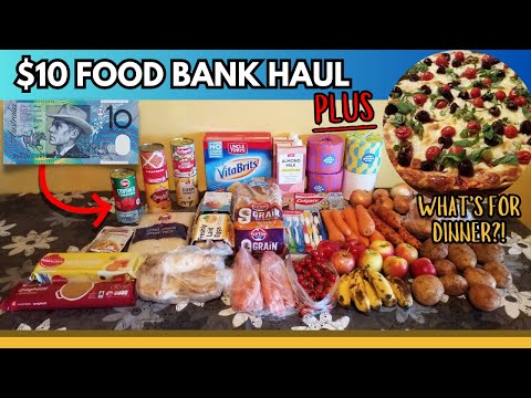FOOD BANK HAUL! My $10 Food Pantry Haul PLUS Friday's Dinner: Queensland Australia - February 2024