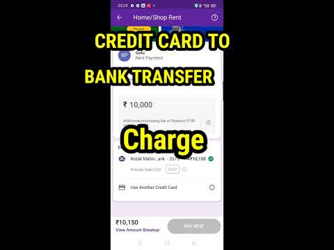 Phonepe , credit card to bank transfer charge | Rent payment per charge phonepe se