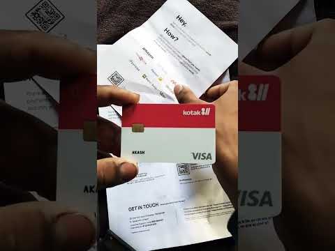 Kotak 811 Visa ATM card unboxing and review
