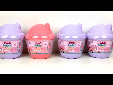 Cry Babies Series 2 Magic Tears Dolls Surprise Bottle Houses Toy Unboxing & Review