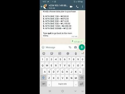 How To Buy Data & AIRTIME on WhatsApp with J1stmc TELECOMS Bot.