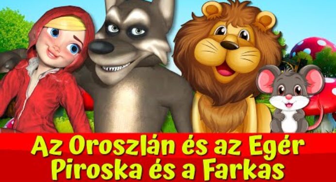 Az Oroszlán És Az Egér 🦁🔴I Piroska és a Farkas 🔴🐺 I Nati Mesék I Magyar Tündérmesék