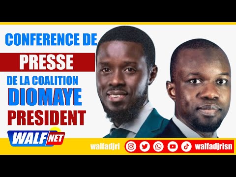 [Direct]  : Conférence de presse Ousmane Sonko et Diomaye Faye après leur libération