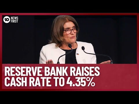 Reserve Bank of Australia Raises Cash Rate to 4.35% | 10 News First