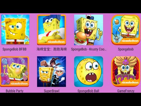 SpongeBob SquarePants,Sponge Frenzy,SpongeBob Movie,SpongeBob Krusty,Sponge Run,SuperBrawl