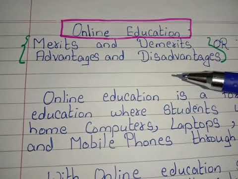 ONLINE EDUCATION  || Advantages and Disadvantages// Merits and Demerits