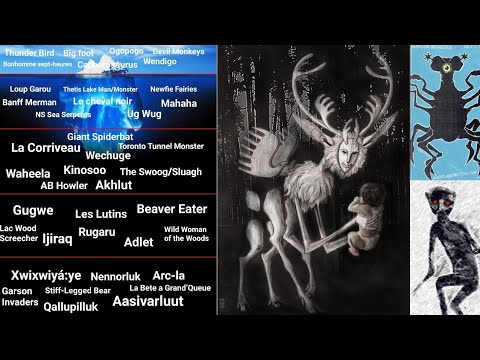 The Spooky Cryptids and Monsters of Canada Iceberg