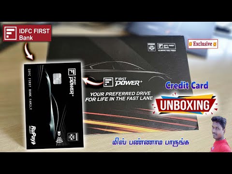IDFC Bank First Power Plus Credit Card Unboxing in Tamil@Tech and Technics