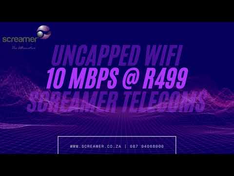 Screamer Telecoms Internet Service provider | Uncapped Home Wifi 10 Mbps @ R499