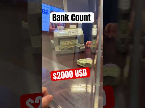 Bank counting machine $2000 United States, dollars