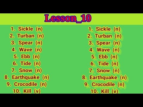 Lesson_10 Very Useful Vocabularies By Rohingya Online Education Class
