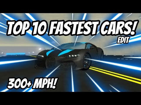 TOP 10 FASTEST CARS IN CAR DEALERSHIP TYCOON! (EDIT) | Car Dealership Tycoon | Samuel Evan