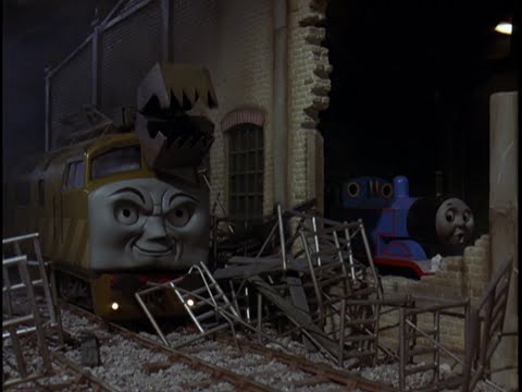 Thomas and the Magic Railroad sound effects: Diesel 10 attacks the Sheds