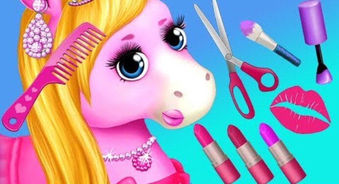 Fun Horse Care Games -Pony Makeup, Dress Up Style & Color Hair Salon Makeover Kids & Girls Games