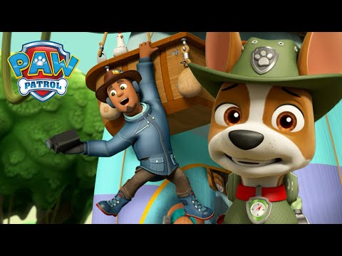 A kutyik megmentik Utazó Travis-t, aki egy fán ragadt a dzsungelben! - Mancs Őrjárat - PAW Patrol