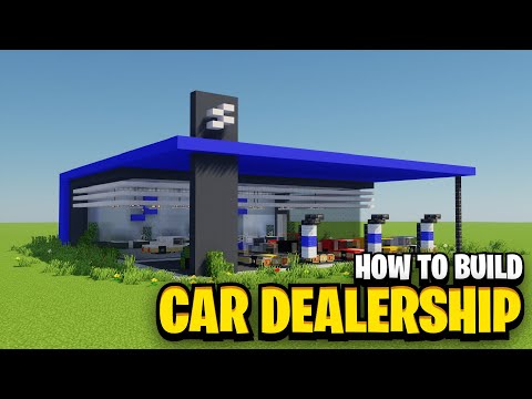 How To Build A CAR DEALERSHIP in Minecraft!