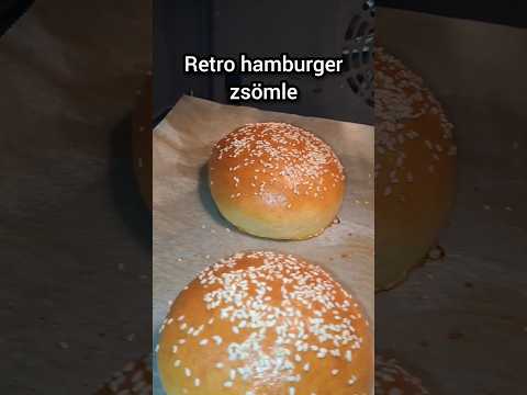 Retro hamburger zsemle..