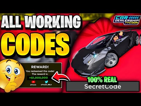 🔥*NEW* All Working DRIFTING UPDATE CODES For CDT! Roblox Car Dealership Tycoon Codes