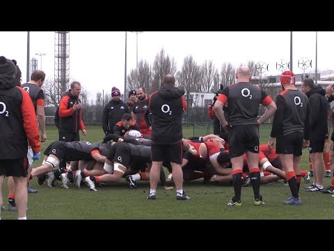 England Rugby Team Train With Georgian Team At Latymer Upper School