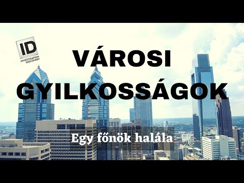 VÁROSI GYILKOSSÁGOK - Egy főnök halála
