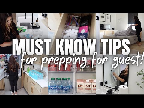 TIPS FOR HOSTING GUESTS LIKE A PRO | PREPPING YOUR HOME FOR GUESTS | WAYS TO ENTERTAIN YOUR GUESTS