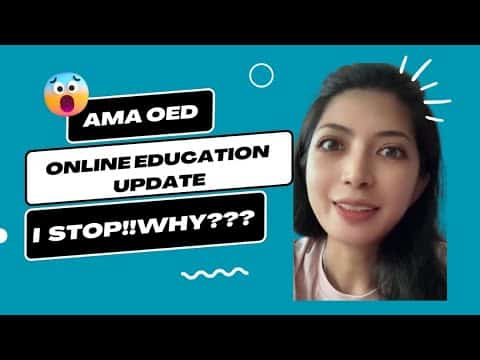 Ama university online education update!!! Why I stopped!