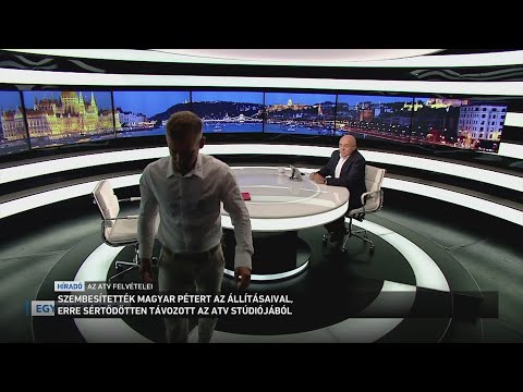 Magyar Péter sértődötten távozott az ATV stúdiójából