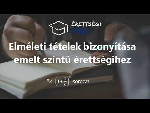 Konvergens sorozatok: Az (1+1/n)^n sorozat