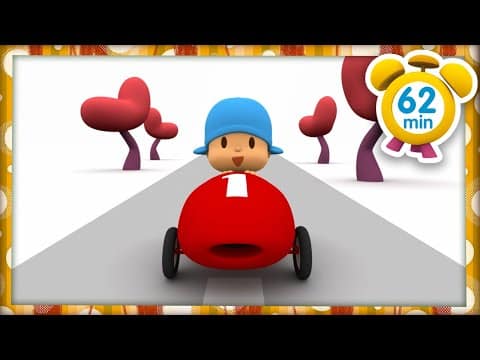 POCOYO MAGYARUL –️ 🏎BÁMULATOS AUTÓK🏎 | [62 perc] Teljes Epizódok | Rajzfilm gyerekeknek