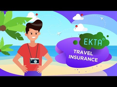 EKTA online travel insurance for travel abroad, visa insurance, COVID insurance