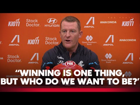 Voss full of praise for Carlton on important night | Carlton Press Conference | Fox Footy
