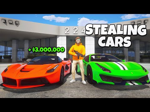 Robbing Entire Car Dealership in GTA 5 RP..