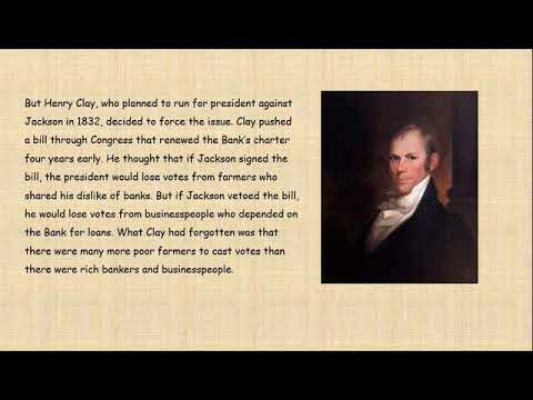 Jackson Battles the Bank of the United States