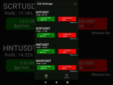Crypto Arbitrage Finder App
