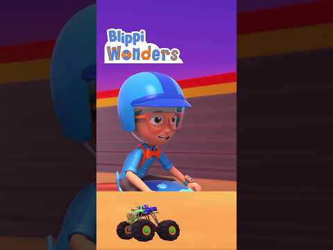 MONSTER TRUCK RACE! #Shorts | Blippi Wonders Educational Cartoons for Kids