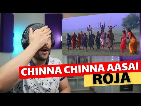 🇨🇦 CANADA REACTS TO Chinna Chinna Aasai - A R Rahman - Madhoo - Roja - Tamil Video Song reaction