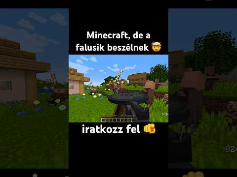 Minecraft, de a falusiak beszélnek #minecraft #minecraftmemes #minecraftmoment #mcyt #vicces #kovix